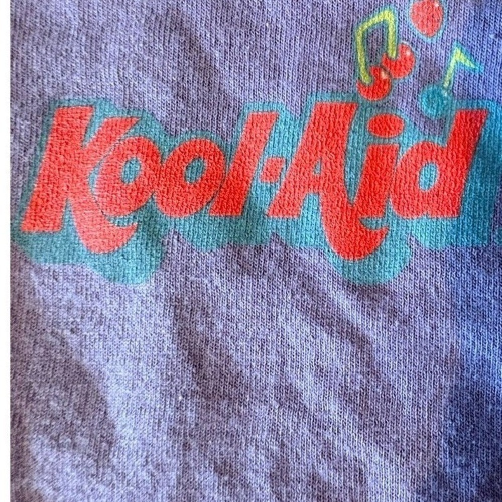 Streetwear Nostalgic Kool-Aid Retro Jammers Graphic T Shirt Purple Men's Medium